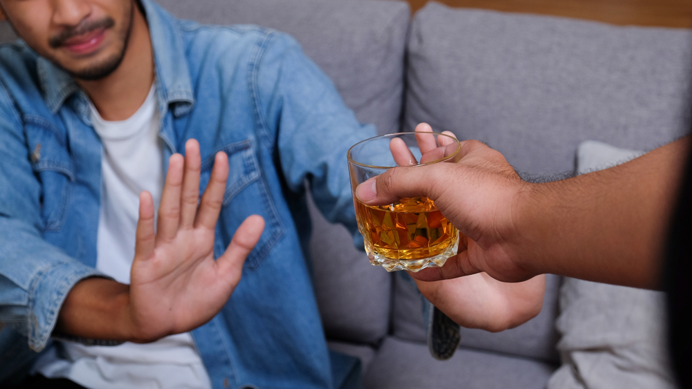 refusing to drink alcohol