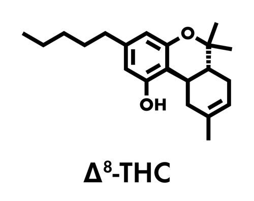 Delta-8 THC is a compound found in cannabis that shares similarities with but is less potent than delta-9 THC (the primary compound responsible for the "high" associated with marijuana). 