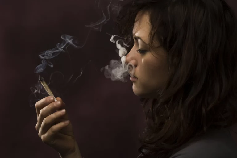 woman smoking weed